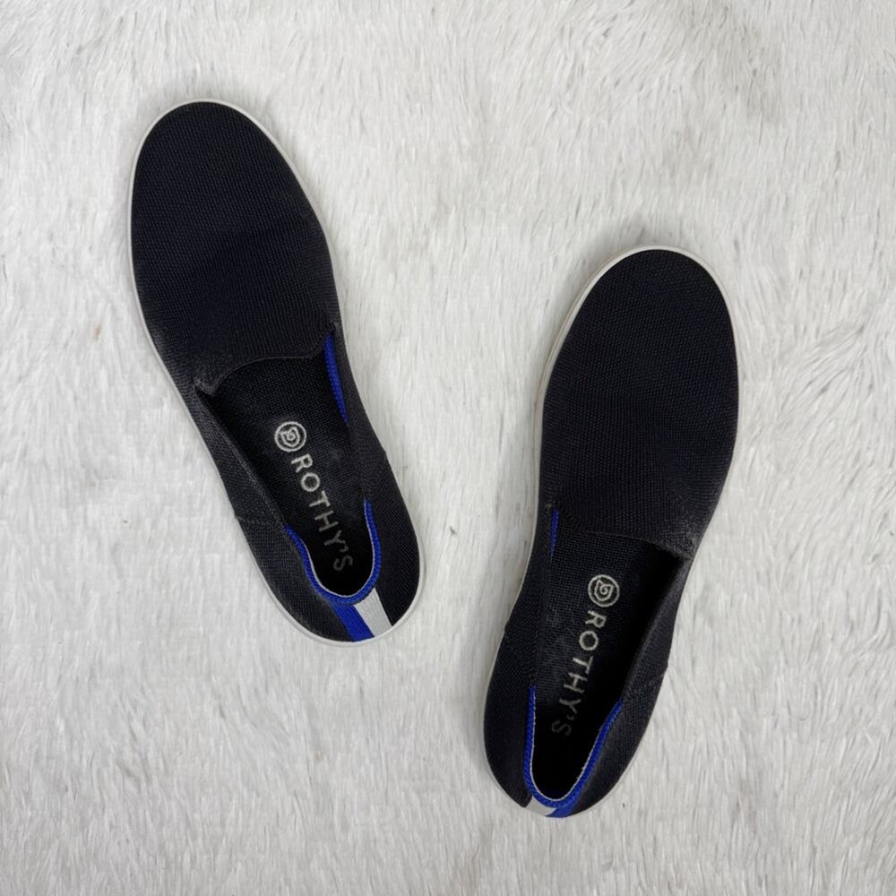 ROTHY'S / black the original slip on knit sneakers / 9.5